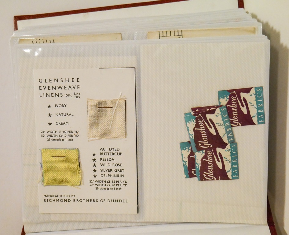 Album of envelopes relating to Glenshee Fabrics DUNIH 2017.19.1