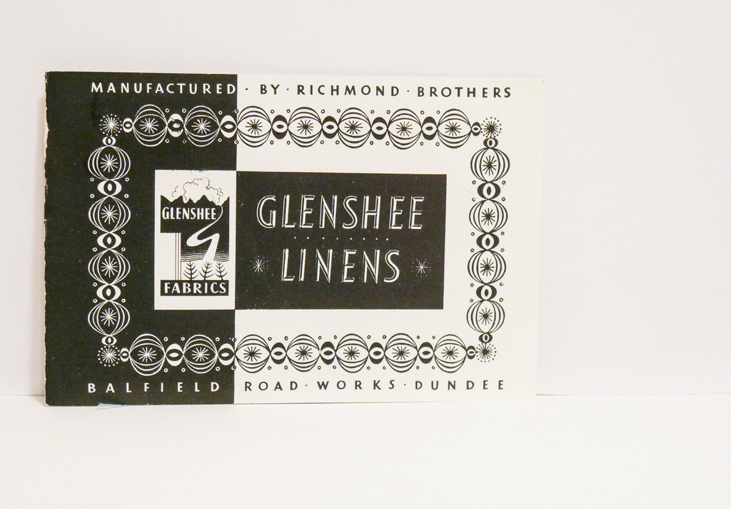 Sample booklet relating to Glenshee Fabrics DUNIH 2017.19.4