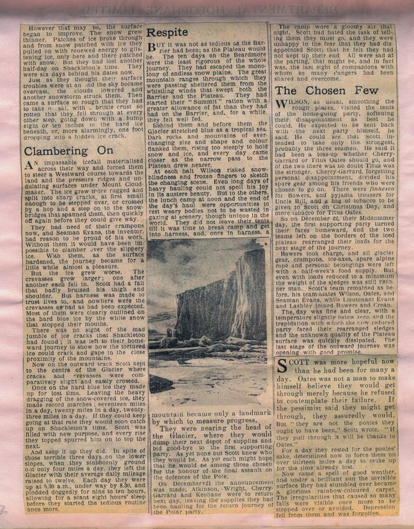 Scrapbook relating to Captain Oates and the Antarctic DUNIH 2017.29