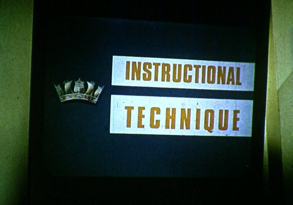 Film reel entitled "Instructor Training Royal Navy" DUNIH 2006.1.29