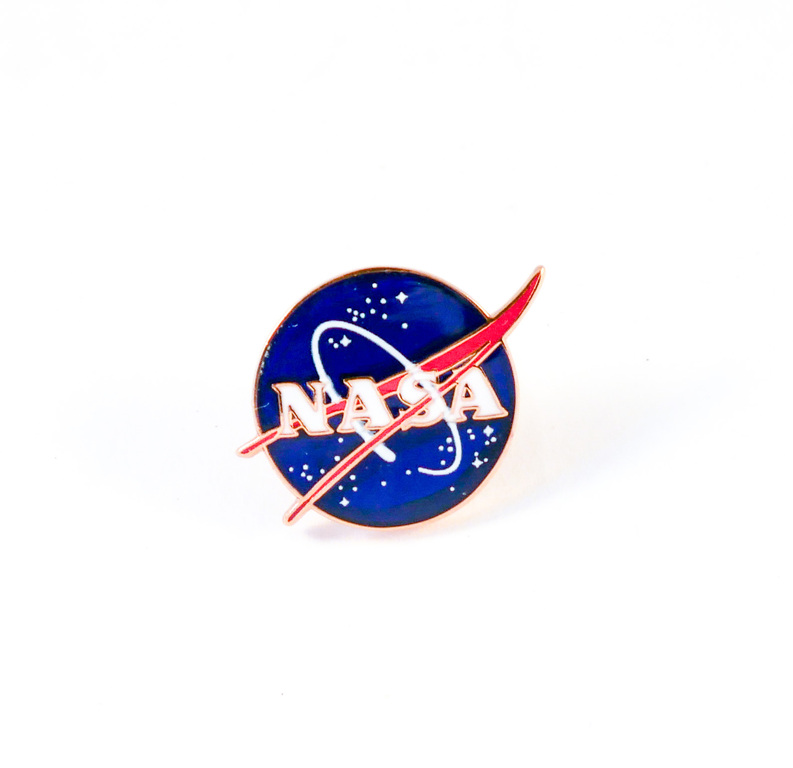 Colour enamel lapel badge, NASA DUNIH 2018.7.7