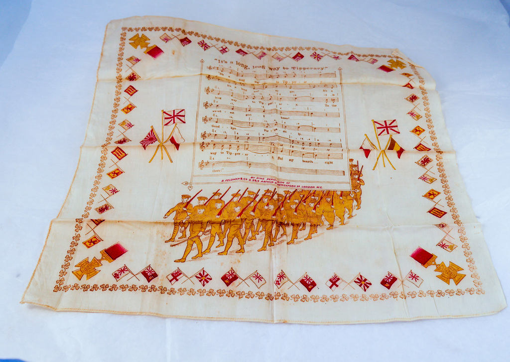 Hankerchief given to William Kennedy during WW I DUNIH 2018.16.1