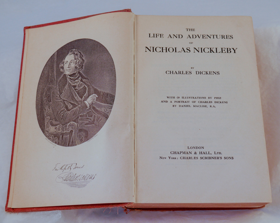 &#39;Nicholas Nickleby&#39; by Charles Dickens DUNIH 2018.22