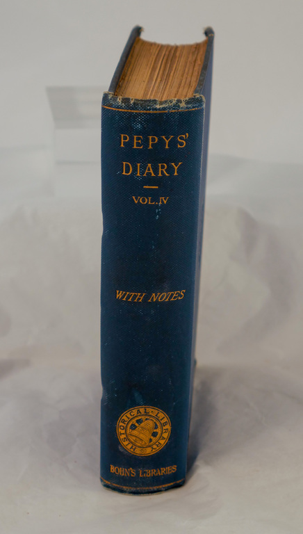 &#39;Pepy&#39s Diary: Volume IV&#39; - Book part of Discovery 1901-1904 library DUNIH 2018.24.4.4