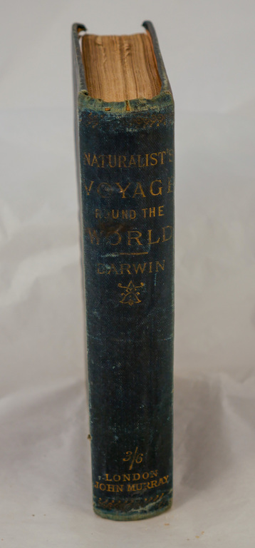 &#39;A Naturalist&#39;s Voyage around the World: The Voyage of the Beagle&#39; - Book part of Discovery 1901-1904 library DUNIH 2018.24.8