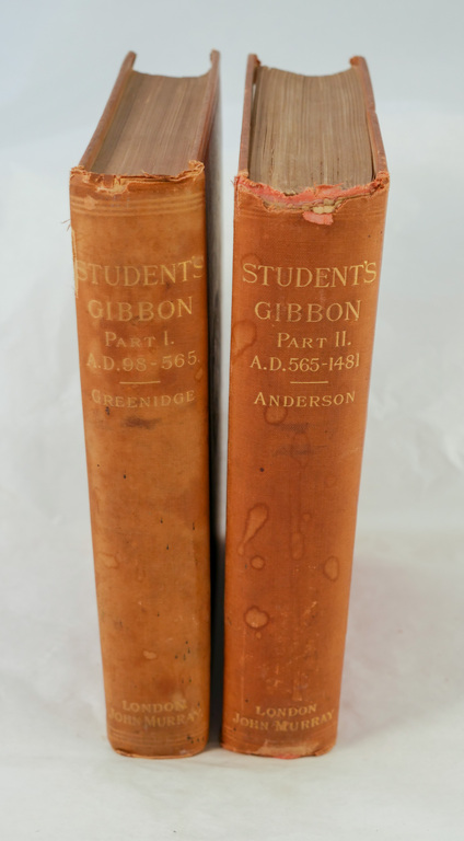 &#39;The Student&#39;s Gibson (A History of the Decline and Fall of the Roman Empire): Part I&#39; - Book part of Discovery 1901-1904 library DUNIH 2018.24.13