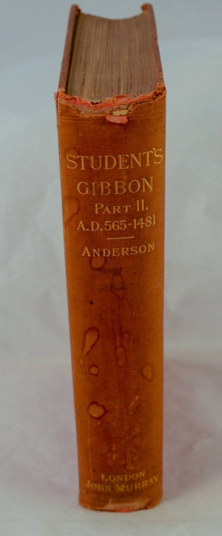 &#39;The Student&#39;s Gibson (A History of the Decline and Fall of the Roman Empire): Part II&#39; - Book part of Discovery 1901-1904 library DUNIH 2018.24.14
