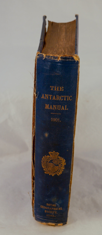 The Antarctic Manual - Book part of Discovery 1901-1904 library DUNIH 2018.24.17