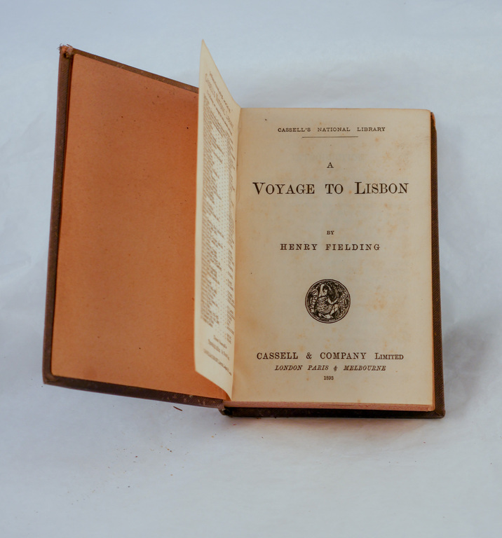 &#39;Voyage to Lisbon&#39; and &#39;The Discovery of Guiana&#39; - Book part of Discovery 1901-1904 library DUNIH 2018.24.23