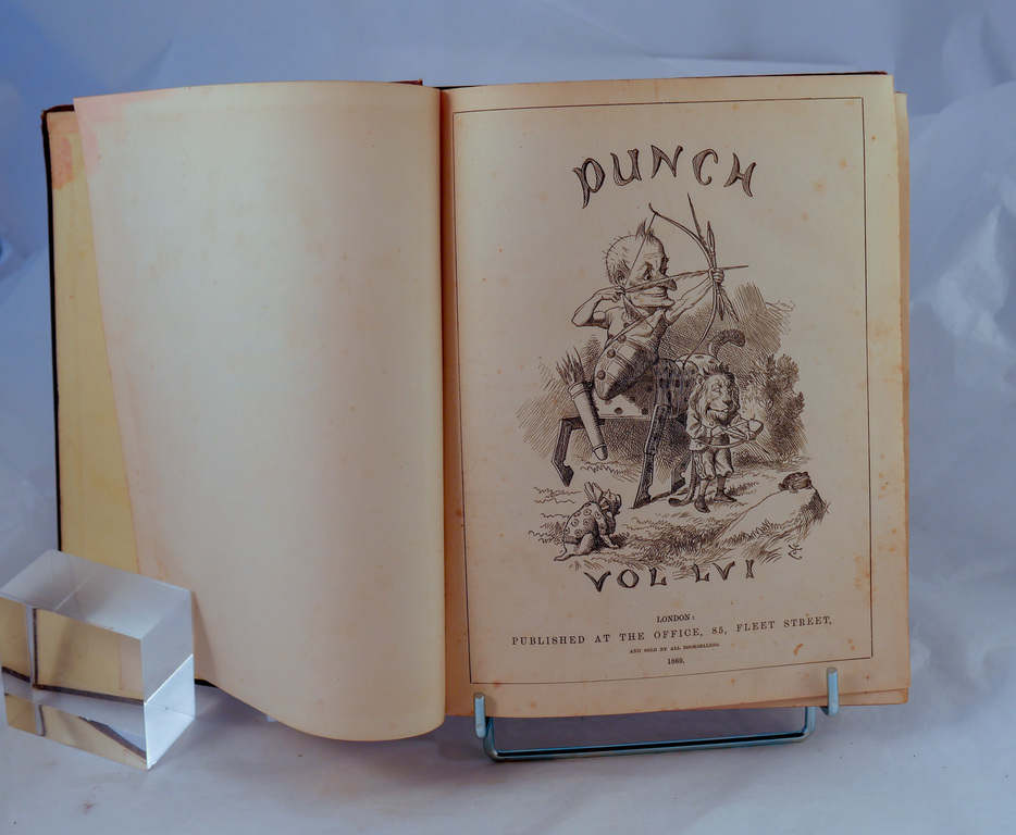 Punch magazine Vol 56 - Book part of Discovery 1901-1904 library DUNIH 2018.24.24.2