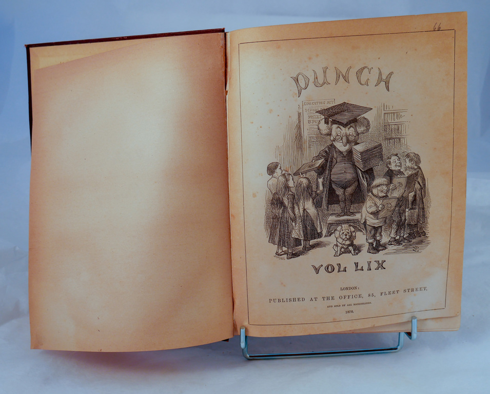 Punch magazine Vol 59 - Book part of Discovery 1901-1904 library DUNIH 2018.24.24.4
