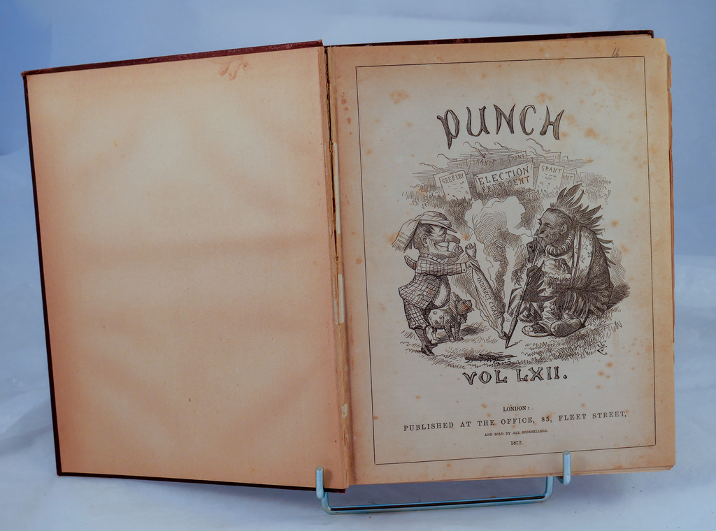 Punch magazine Vol 62 - Book part of Discovery 1901-1904 library DUNIH 2018.24.24.7