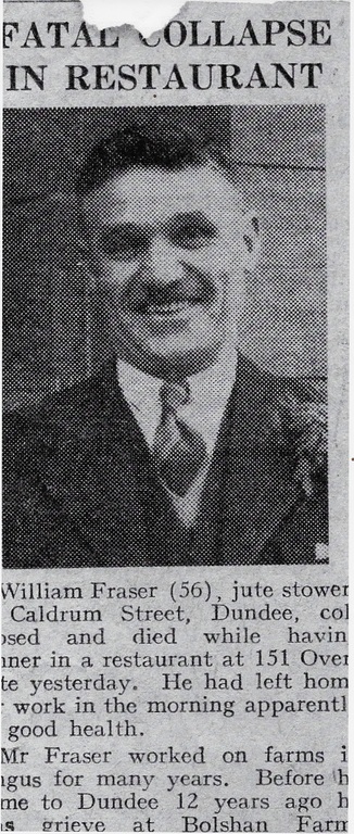 Obituary of William Fraser DUNIH 2018.28.8