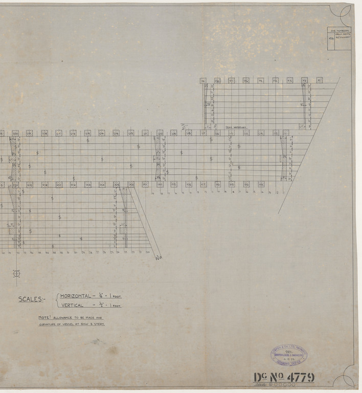Ship Plan from the Vosper refit of Discovery in 1923 DUNIH 2022.19.27
