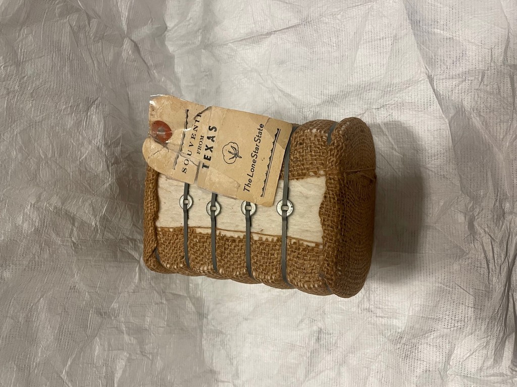 Souvenir Mini Bale of Cotton wrapped in jute DUNIH 2023.2