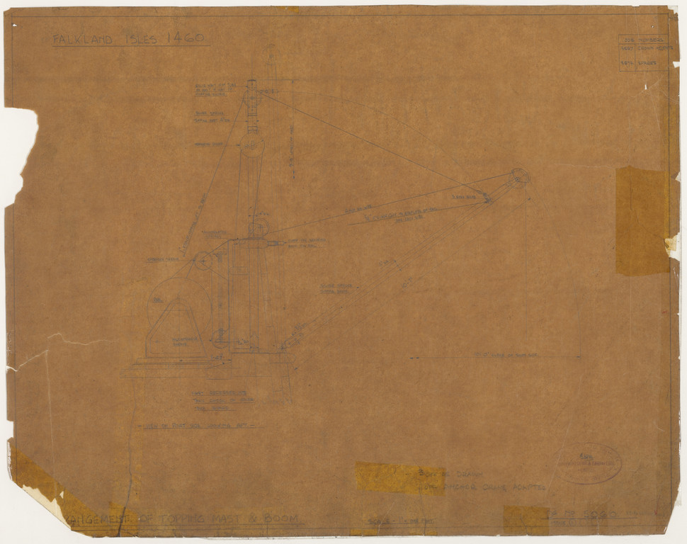 Ship Plan from the Vosper refit of Discovery in 1923. DUNIH 2022.19.77