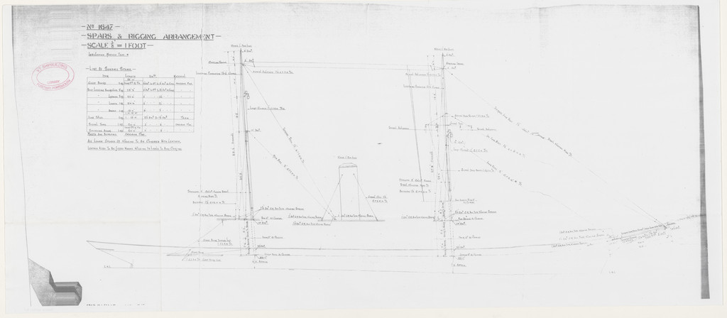 Ship Plan from the Vosper refit of Discovery in 1923. DUNIH 2022.21