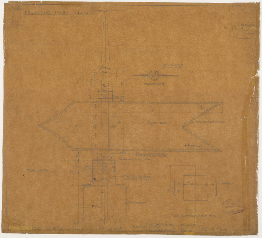 Ship Plan from the Vosper refit of Discovery in 1923. DUNIH 2022.19.70