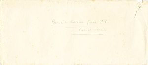 Image of Envelope of private letters sent by William Colbeck DUNIH 1.001
