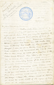 Image of Letter from William Colbeck to Edith Robinson DUNIH 1.013