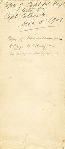 Image of Envelope containg Captain McKay's letter to Colbeck DUNIH 1.027