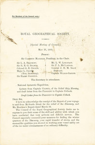 Image of Royal Geographical Society council meeting DUNIH 1.070