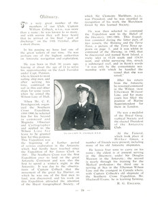 Image of Obituary of William Colbeck from 'Seven Seas' magazine DUNIH 1.072