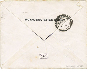 Image of Envelope containing a letter sent to Edith Robinson DUNIH 1.107