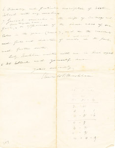 Image of Letter to Colbeck re. a paper on the Antarctic DUNIH 1.117