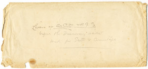Image of Addressed to Sir Clements Markham & R.G.S. DUNIH 1.124