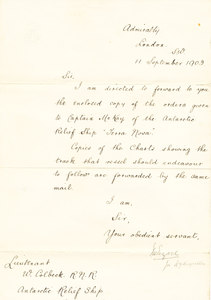 Image of Copy of the orders given to Captain Mackay DUNIH 1.129