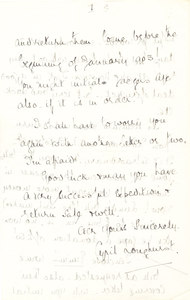 Image of Letter to William Colbeck DUNIH 1.135