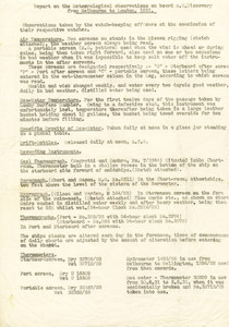 Image of Meteorological report, BANZARE Melbourne to London DUNIH 1.197