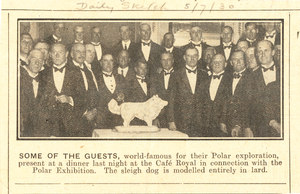 Image of Cutting, Daily Sketch re. photo of explorer's at ceremony DUNIH 1.230
