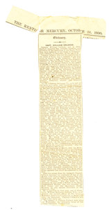 Image of Cutting, Kentish Mercury, William Colbeck's obituary DUNIH 1.244