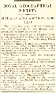 Image of Cutting, The Times, re. Polar Medals DUNIH 1.289