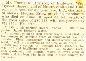 Image of Estate of Frederic Hudson DUNIH 1.298