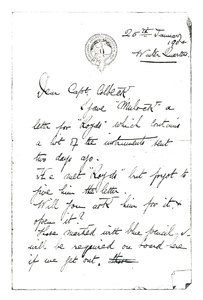 Image of Letter re. letter for Royds DUNIH 1.553