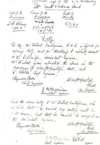 Image of Extract from Discovery log, 1903 DUNIH 1.560