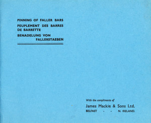 Image of Pinning of Faller Bars Booklet DUNIH 143
