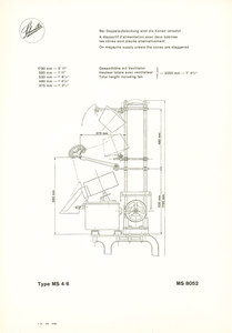 Image of Schweiter Machine Type MS/4/6/MS 8052 Drawing DUNIH 176.4
