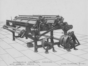 Image of Quadruple cropping machine,  ULRO No. 431. DUNIH 194.22