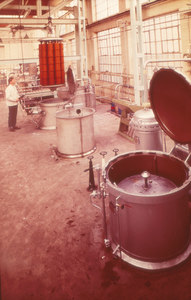 Image of Man using dyeing vats at Tay Carpet Works DUNIH 2006.1.44.7