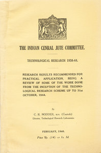 Image of Technological Research 1938-44 Results by C.Nodder, DUNIH 2007.1.4.1