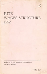 Image of Jute wages structure 1952 DUNIH 2007.49