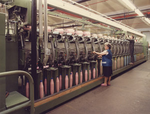 Image of Cop winding machine and workers DUNIH 2008.104.3