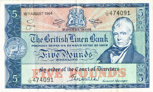 Image of Five pound note DUNIH 2008.132
