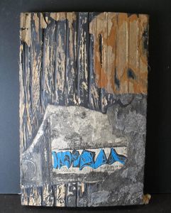 Image of Mixed media artwork inspired by derelict jute mill DUNIH 2008.139.1