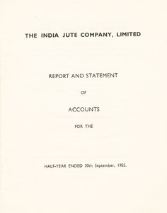 Image of Report of the India Jute Company Limited, 1955 DUNIH 2008.167.3