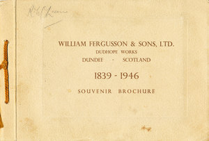 Image of Dudhope Works, William Fergusson & Sons, Ltd. DUNIH 2008.50.1